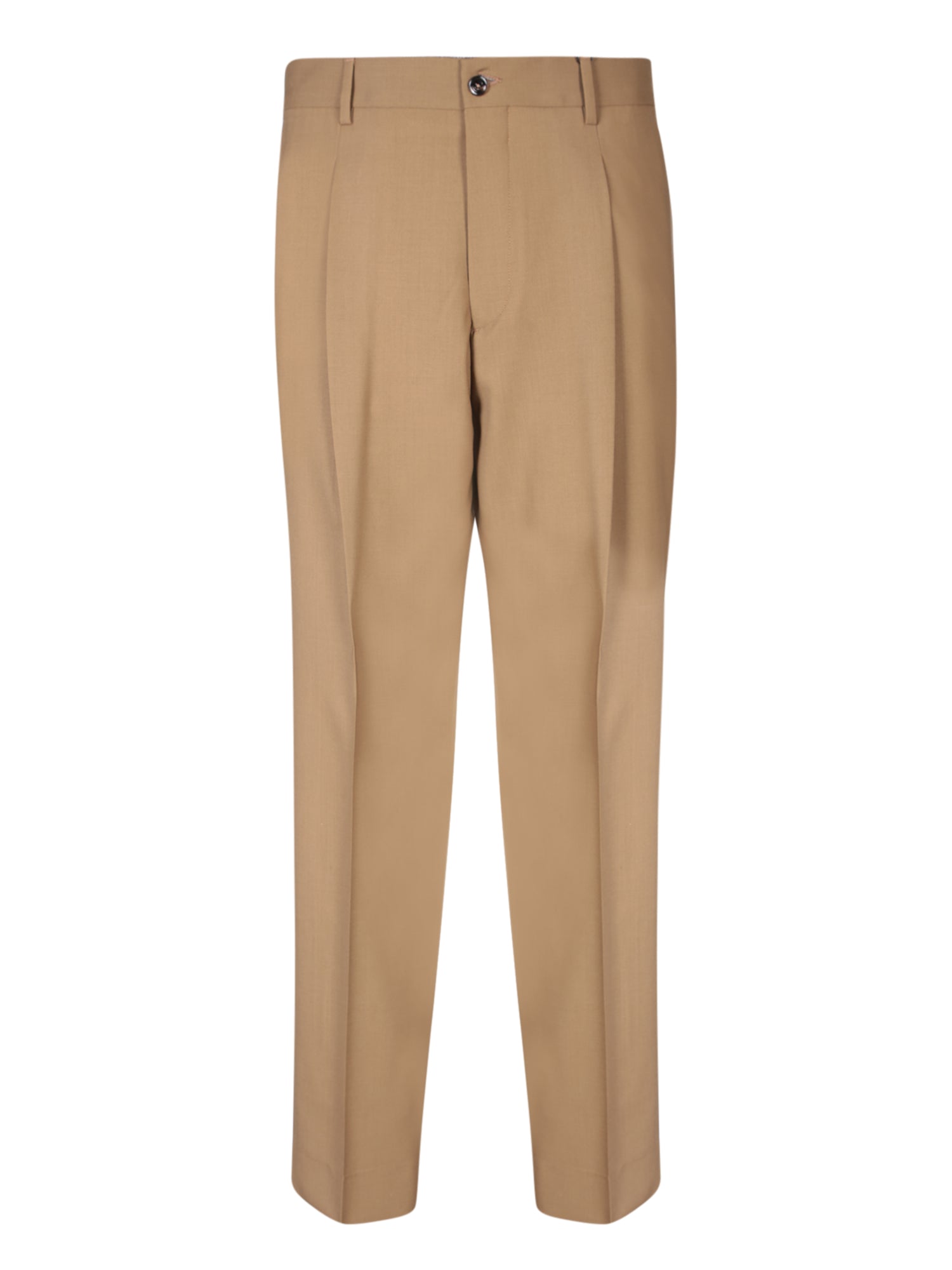 DELL'OGLIO SANDY 21 telana Trousers in Tobacco Color