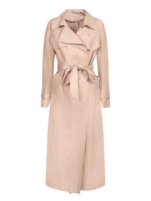 beige v neck dress L main image 1