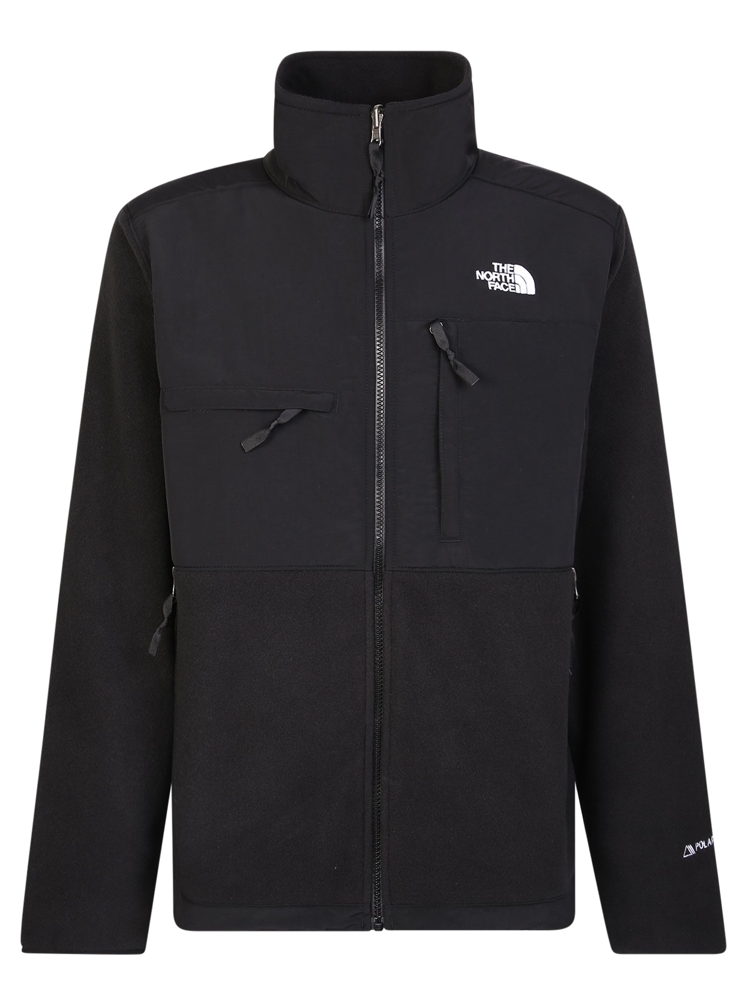Fleece jacket with iconic logo black – DELL'OGLIO